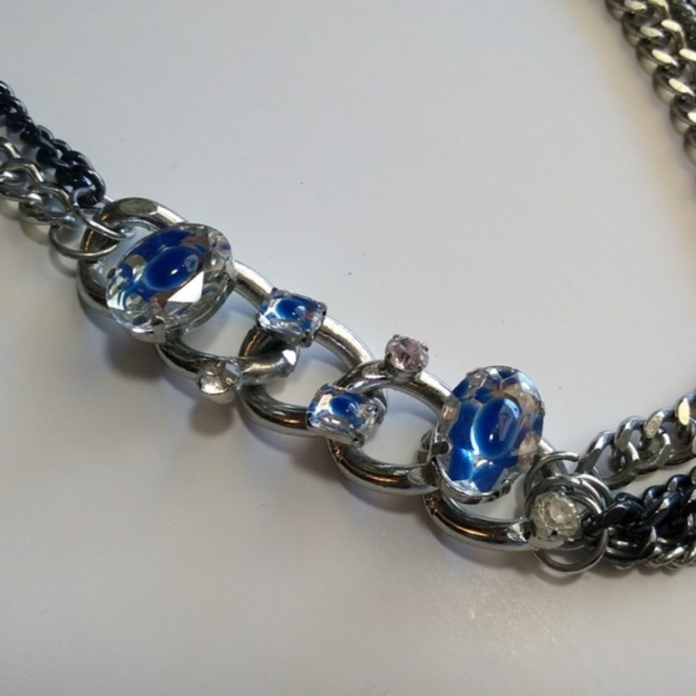 Steampunk Gothic Boho Multiple Chain Necklace - image 2